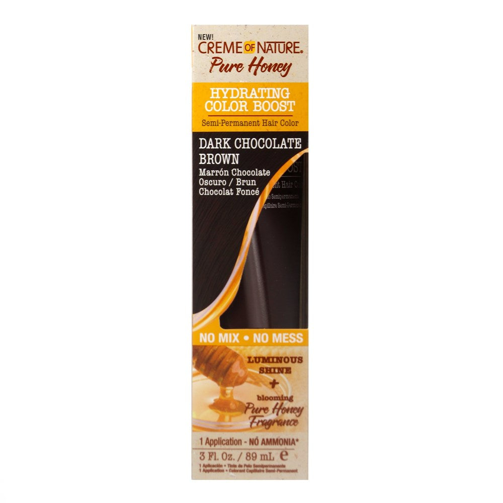 CREME OF NATURE Pure Honey Hydrating Color Boost Dark Chocolate Brown