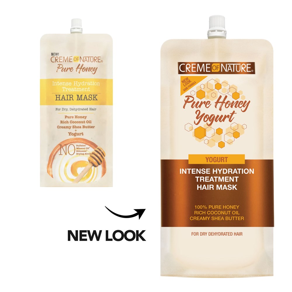 CREME OF NATURE Pure Honey Hair Mask Pouch Yogurt [Intense Hydration Treatment]