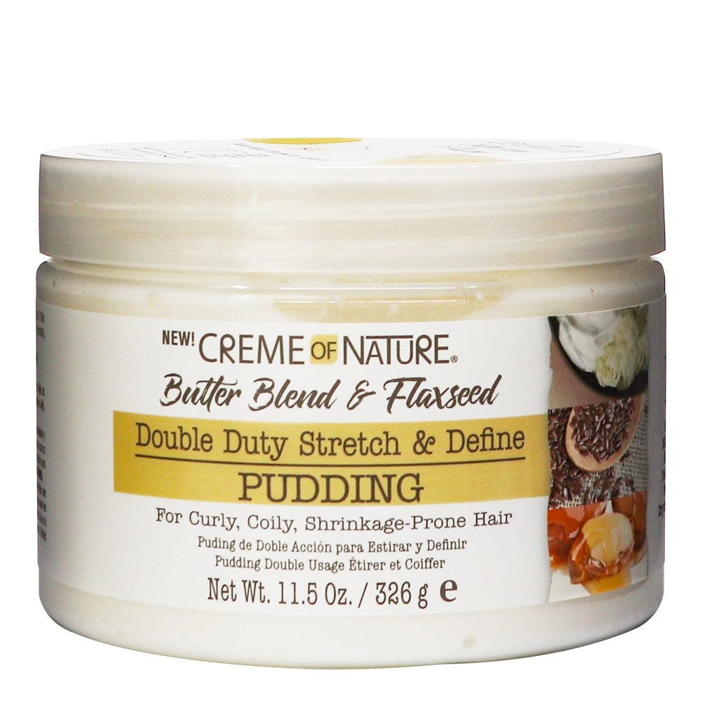 CREME OF NATURE Butter Blend & Flaxseed Double Duty Stretch & Define Pudding