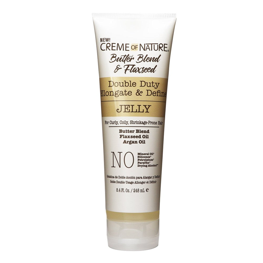 CREME OF NATURE Butter Blend & Flaxseed Double Duty Elongate & Define Jelly