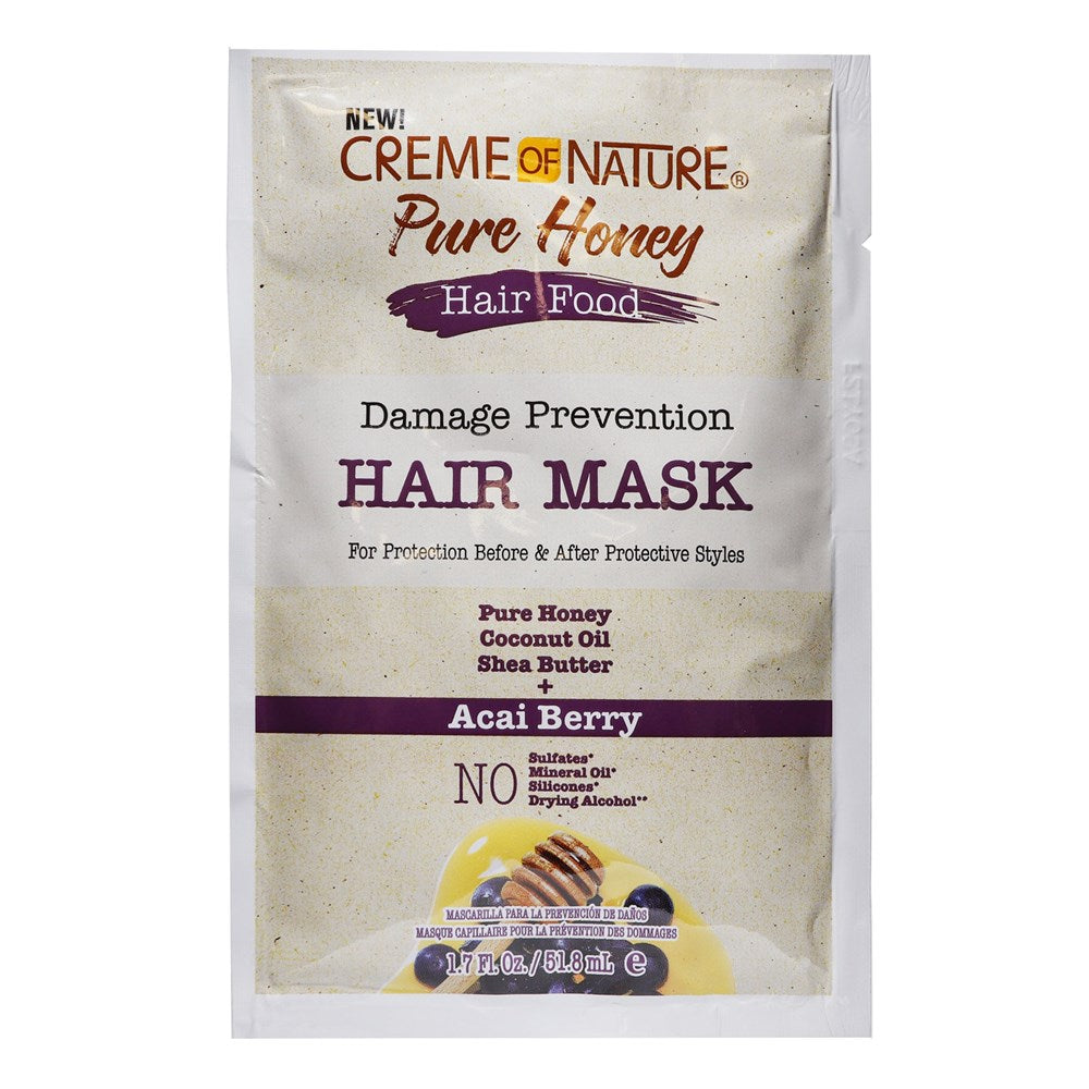 CREME OF NATURE Pure Honey Hair Food Acai Berry Hair Mask Packet