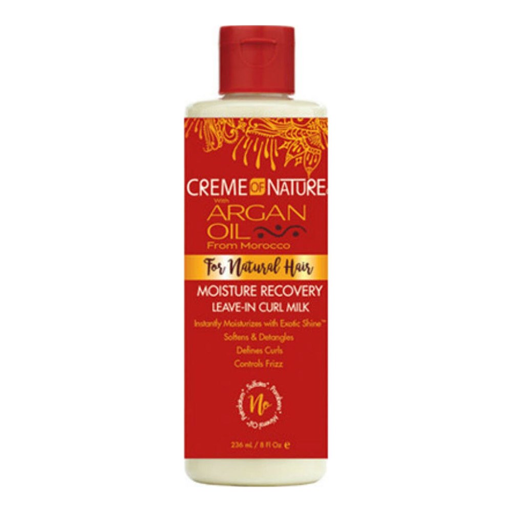 CREME OF NATURE Argan Oil Moisture Recovery Leave In Curl Milk