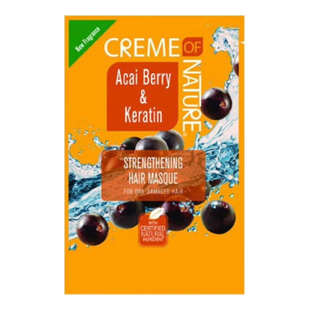 CREME OF NATURE Acai Berry & Keratin Strengthening Hair Masque Packet