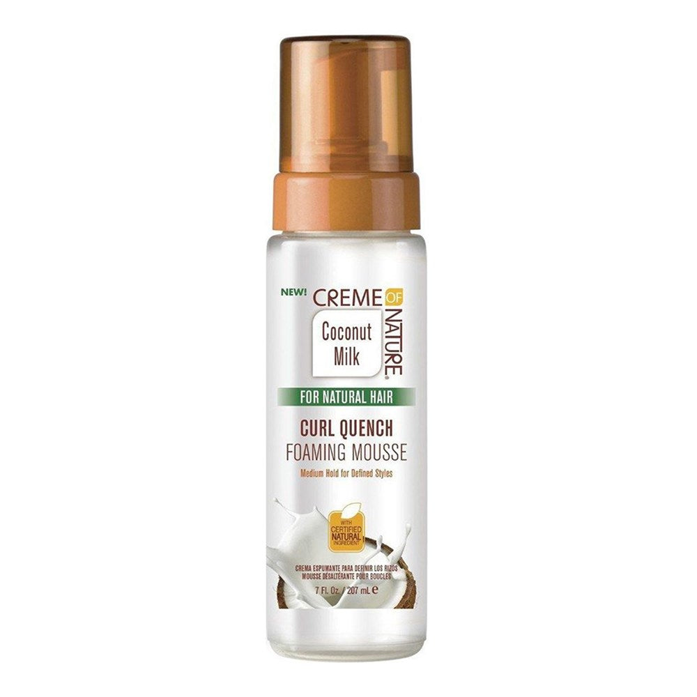 CREME OF NATURE Coconut Milk Curl Quench Foaming Mousse