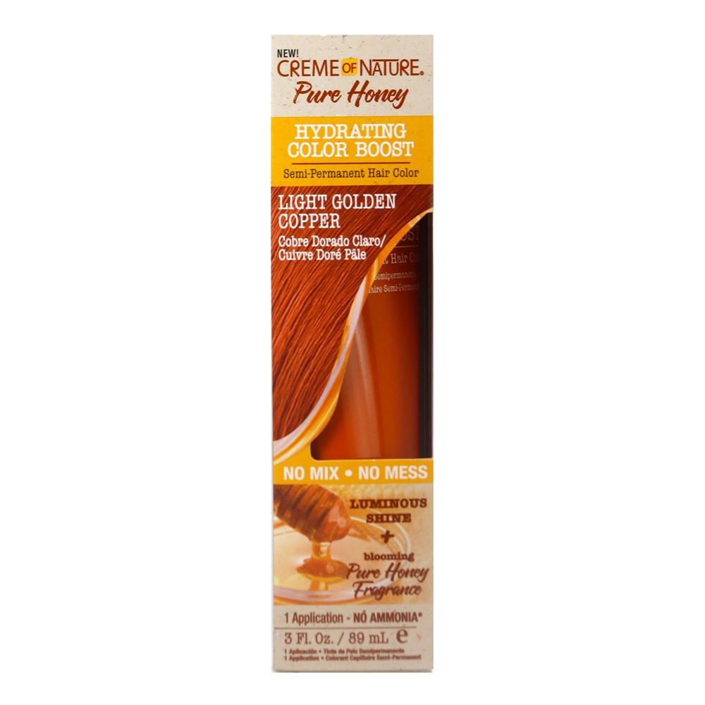 CREME OF NATURE Pure Honey Hydrating Color Boost Light Golden Copper