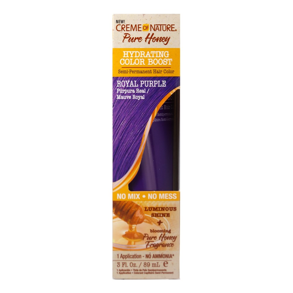 CREME OF NATURE Pure Honey Hydrating Color Boost Royal Purple