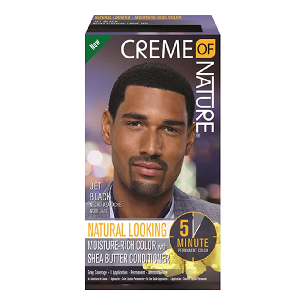 CREME OF NATURE Moisture Rich Liquid Hair Color for Men 3 Jet Black