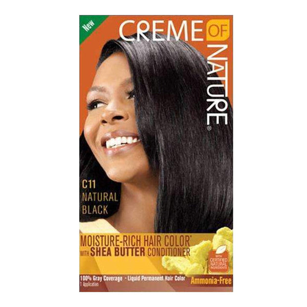 CREME OF NATURE Moisture Rich Hair Color Liquid C11 Natural Black