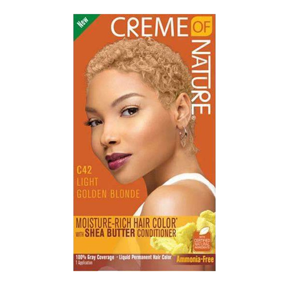 CREME OF NATURE Moisture Rich Hair Color Liquid C42 Light Golden Blonde