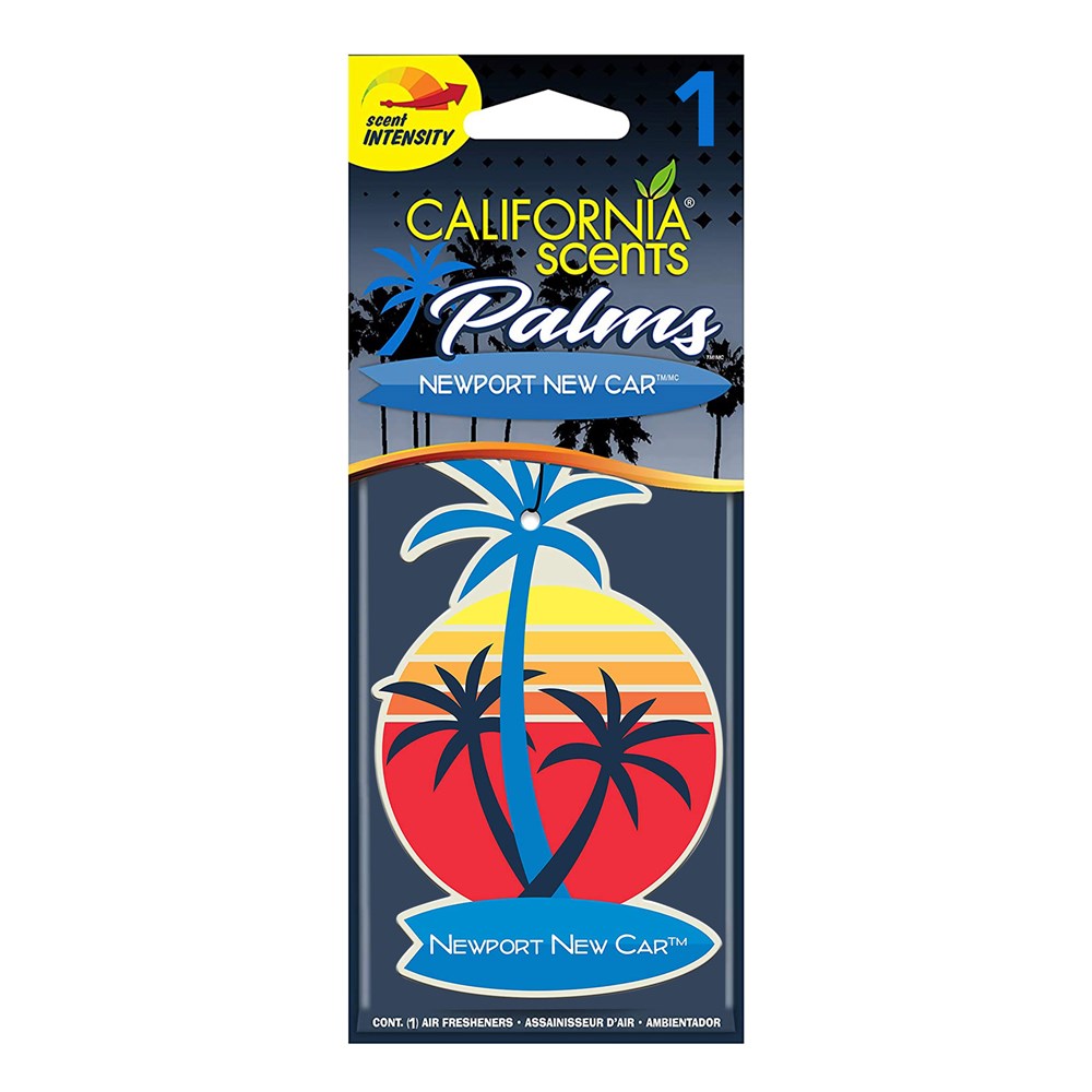 CALIFORNIA SCENTS 1PC Palms Air Freshener Newport New Car