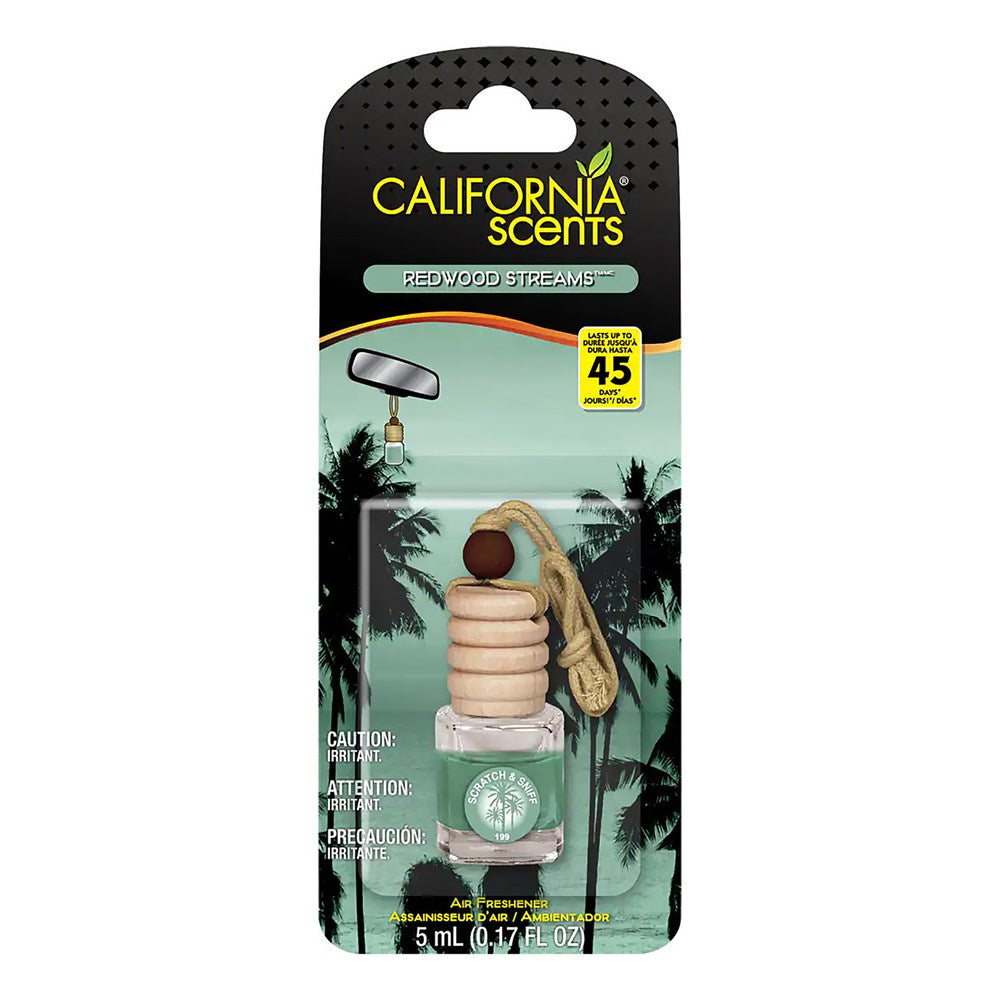 CALIFORNIA SCENTS Hanging Vial Air Freshener Redwood Streams