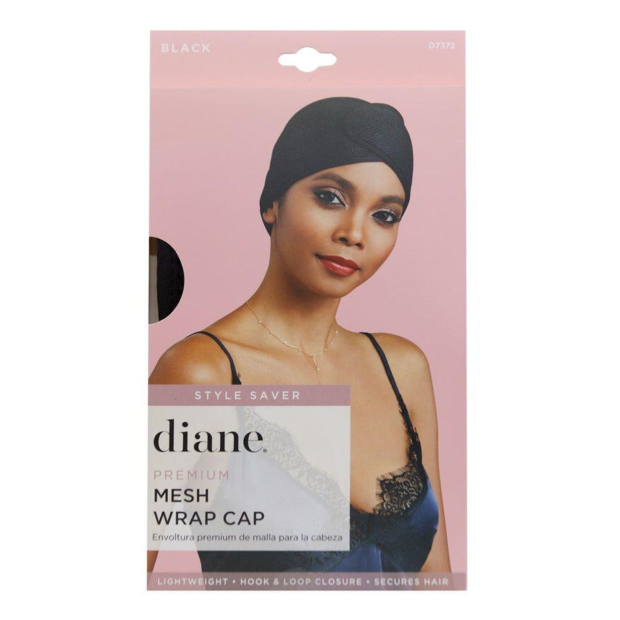 DIANE Premium Silky Satin Wrap Cap Black DIANE Premium Silky Satin Wrap Cap Black