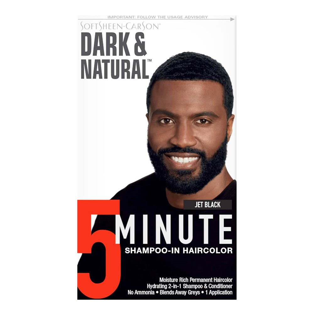 DARK & NATURAL Permanent Men Hair Color Jet Black