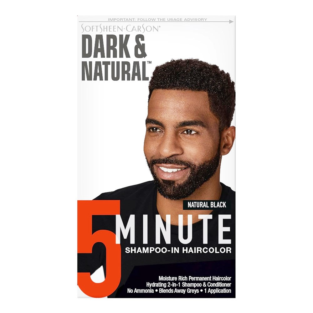 DARK & NATURAL Permanent Men Hair Color Natural Black