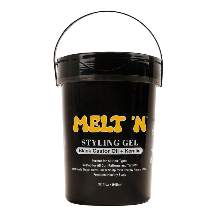 EBIN MELT'N Styling Gel Black [Black Castor Oil + Keratin]