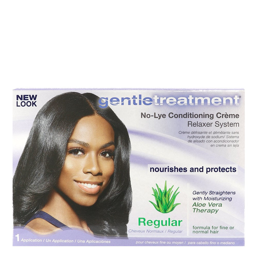 GENTLE TREATMENT No-Lye Conditioning Creme Relaxer Kit [Regular]