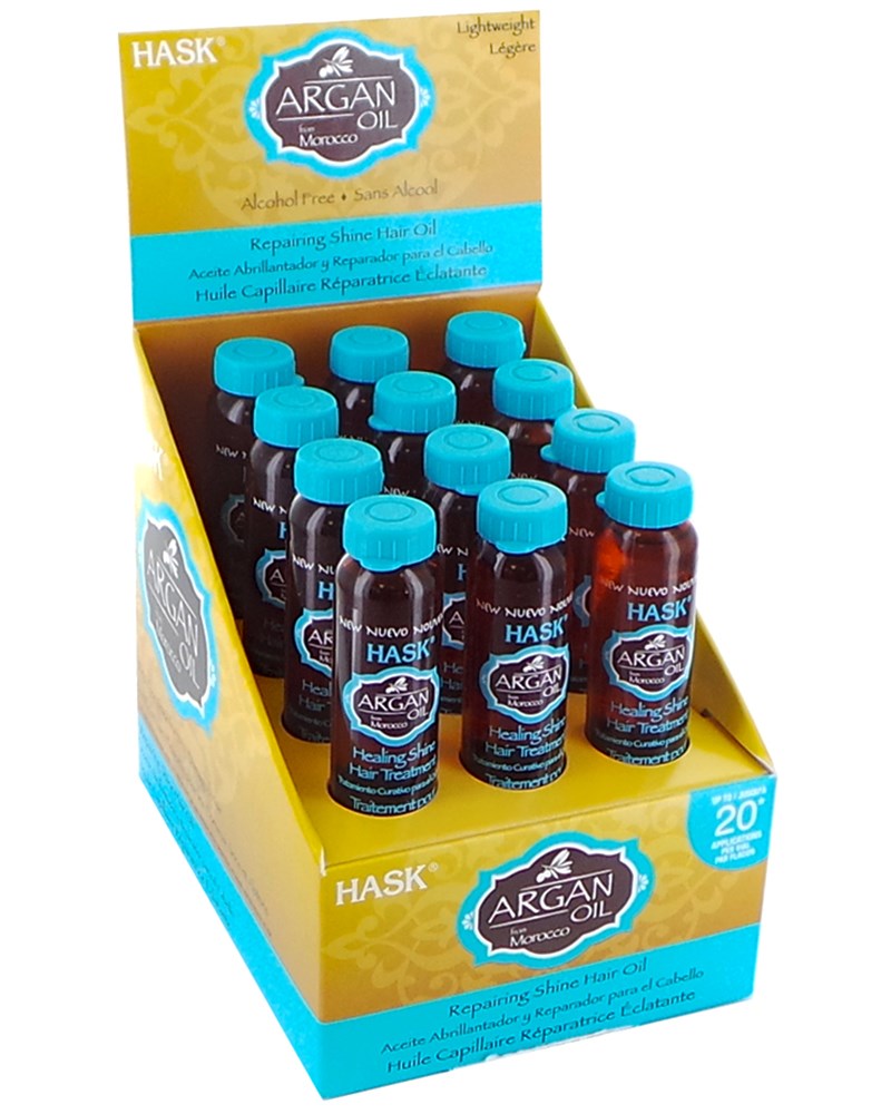 HASK Argan Oil Repairing Shine Hair Oil Vial