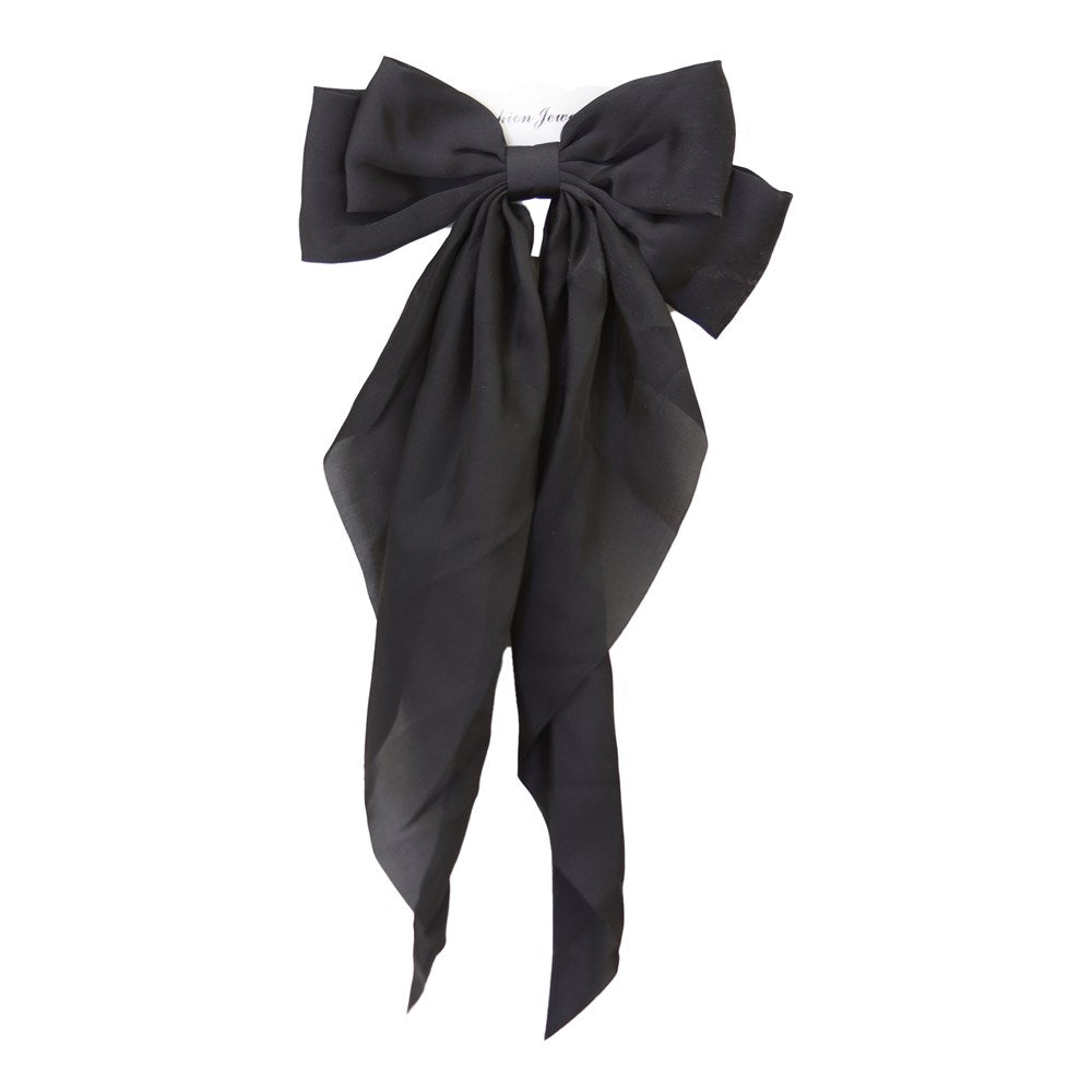 KIM & C Satin Long Tail Hair Bow