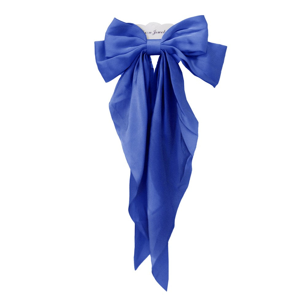 KIM & C Satin Long Tail Hair Bow