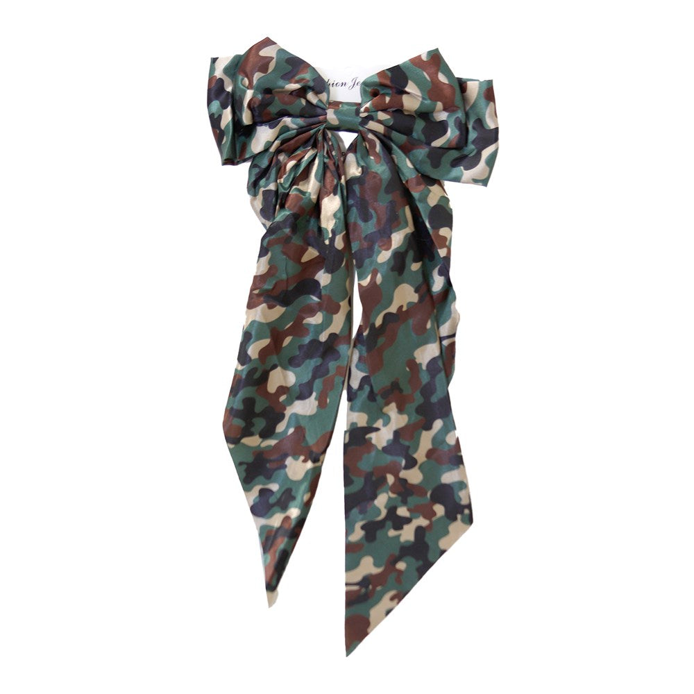 KIM & C Satin Long Tail Hair Bow