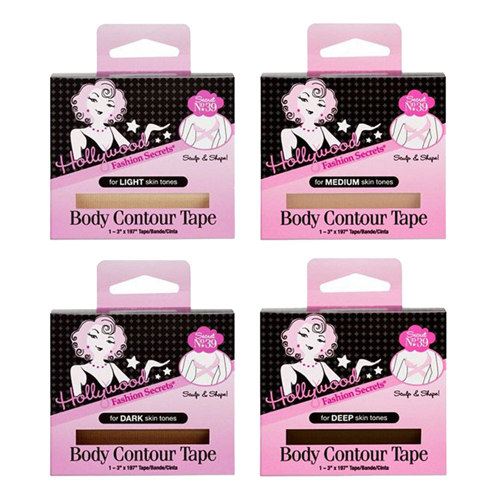 HOLLYWOOD FASHION SECRETS Body Contour Tape (1-3" x 197" Tape Roll)