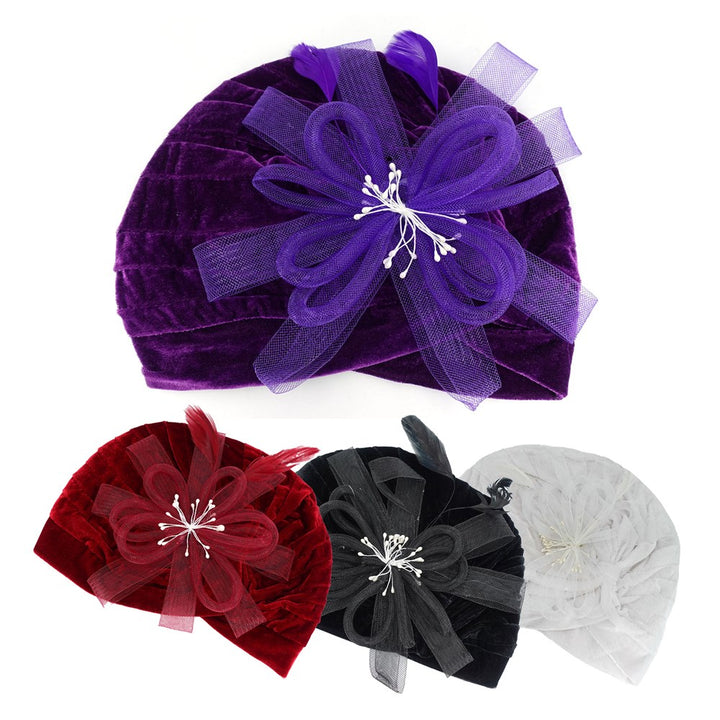 INTERVISION Fashion Turban Head Wrap 60069B #Flower