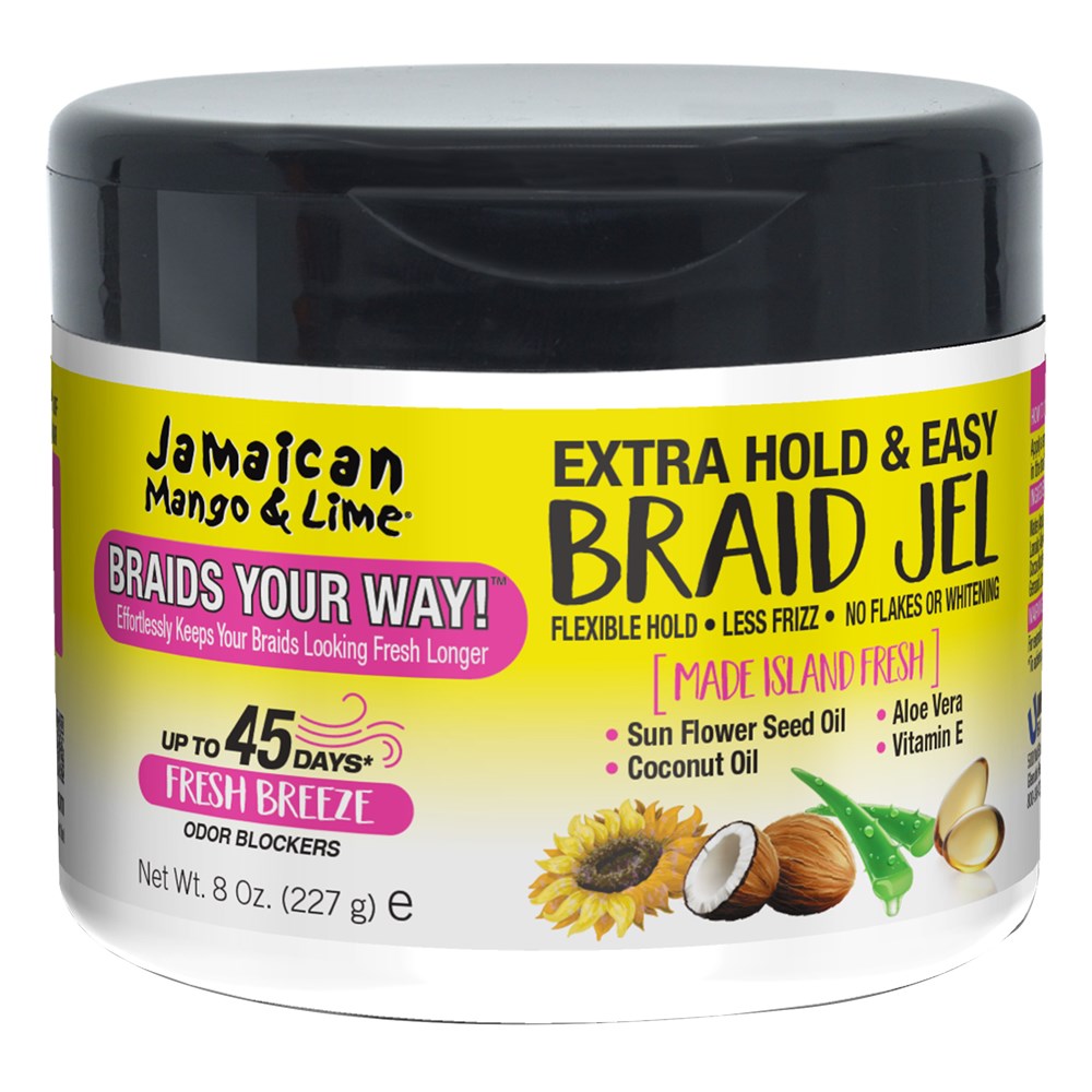 JAMAICAN MANGO & LIME Braids Your Way Braid Jel Extra Hold