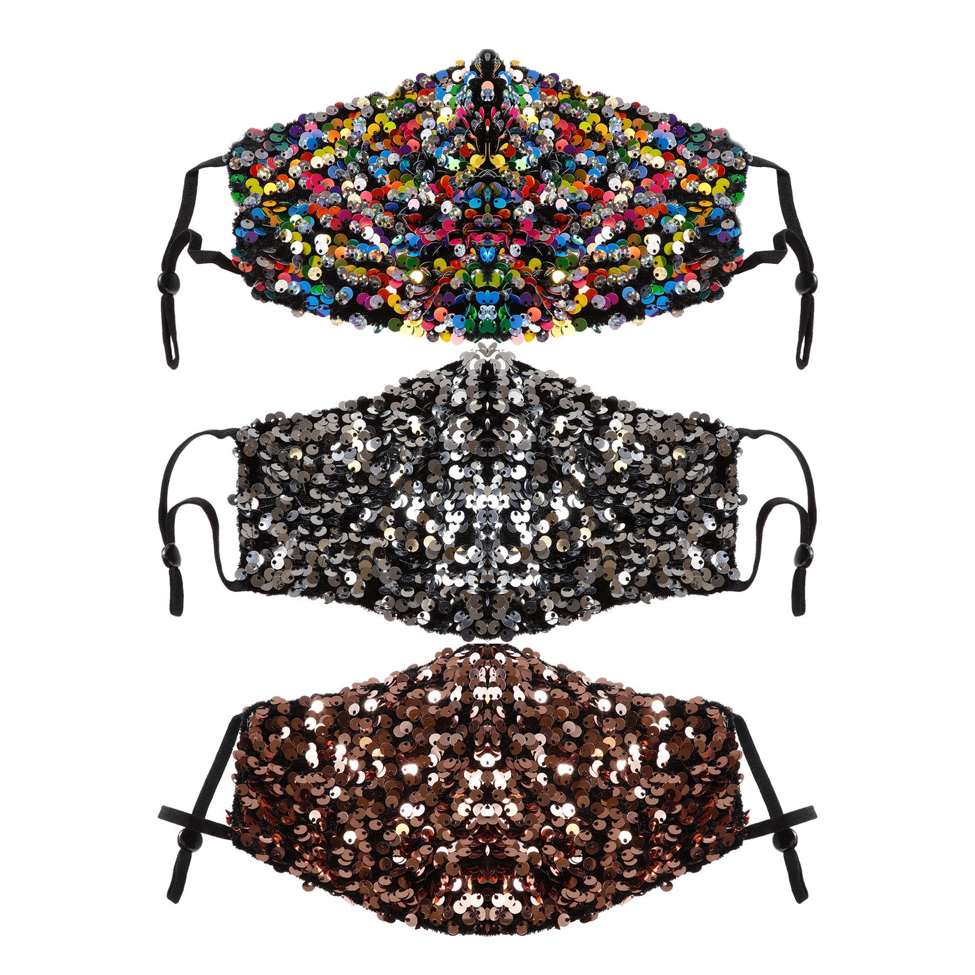 KIM & C Large Seuquin Earloop Face Mask