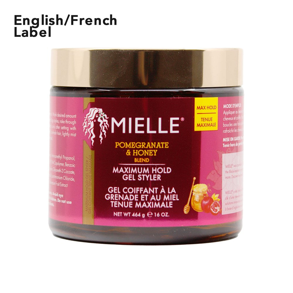 MIELLE Pomegranate & Honey Maximum Hold Gel Styler (16oz)