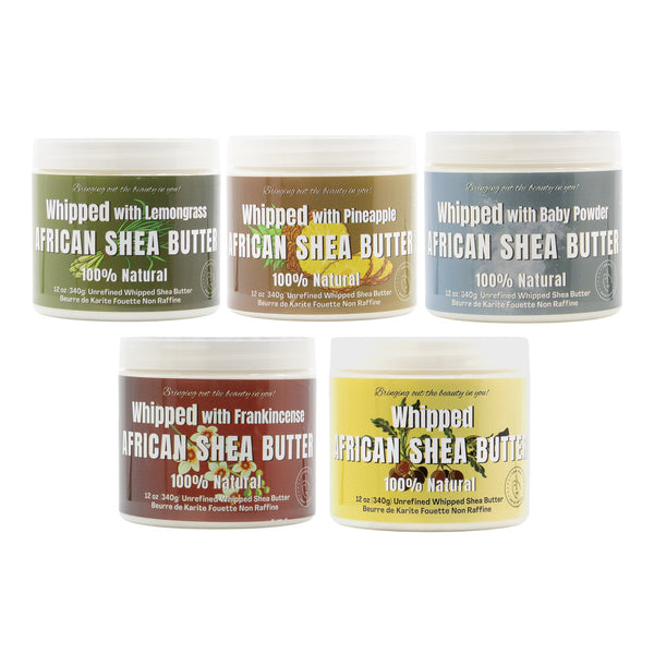 RA COSMETICS 100% Pure African Shea Butter [Whipped] (12oz)