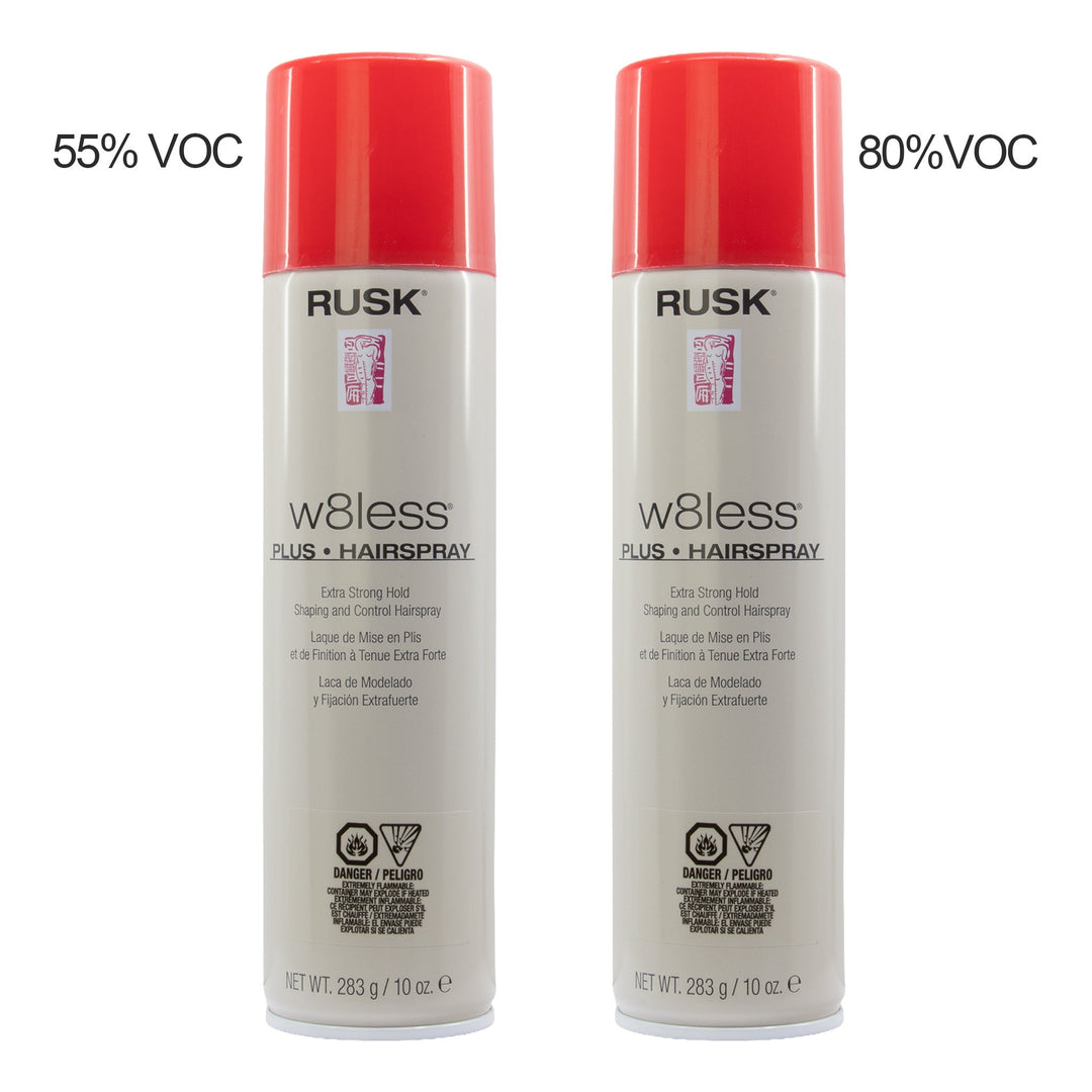 RUSK W8less Plus Hairspray Extra Strong Hold (10oz)