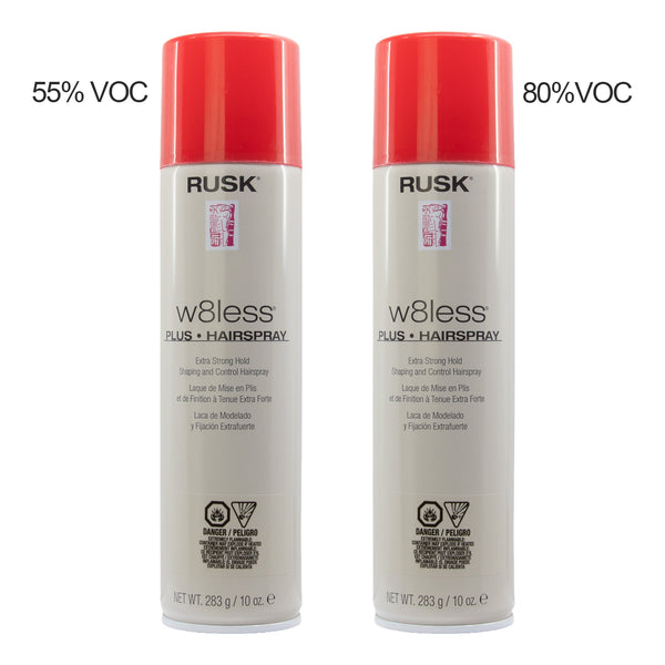 RUSK W8less Plus Hairspray Extra Strong Hold (10oz)