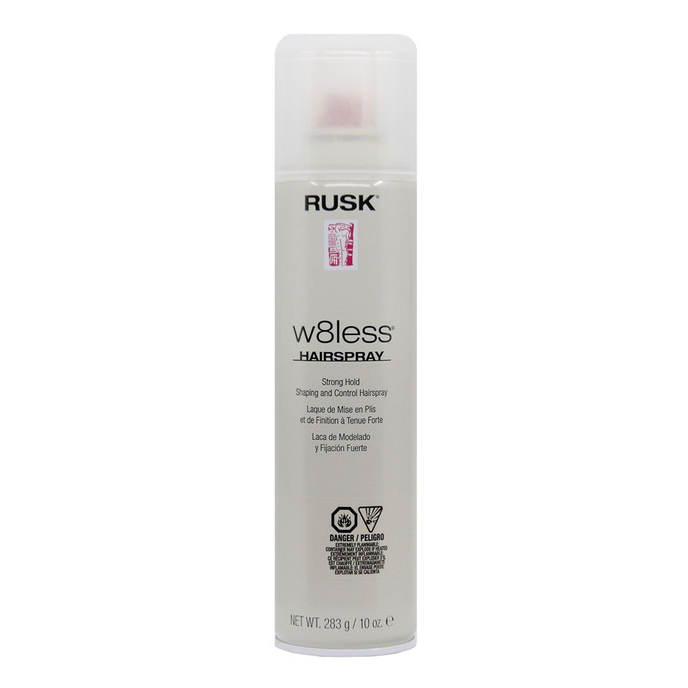 RUSK W8less Strong Hold Shaping & Control Hair Spray (10oz)