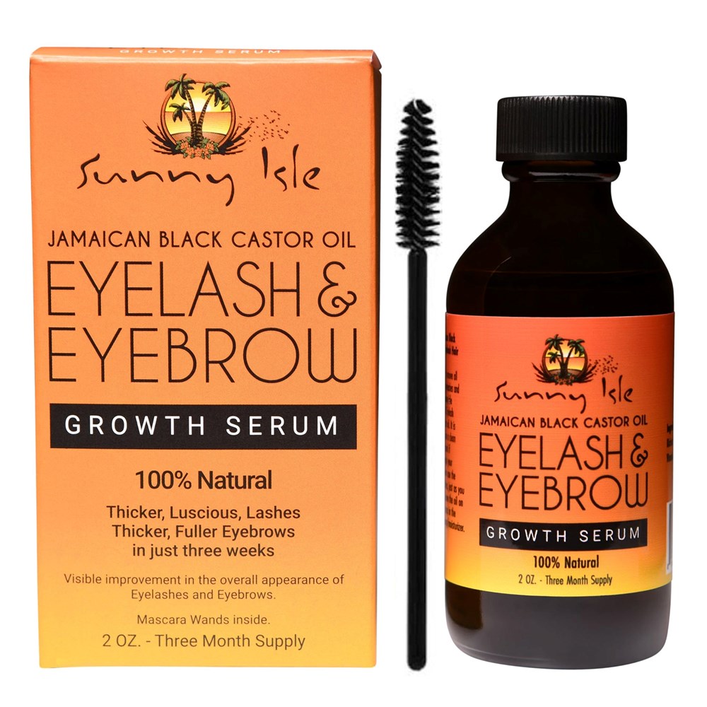 SUNNY ISLE Jamaican Black Castor Oil Eyelash & Eyebrow Growth Serum