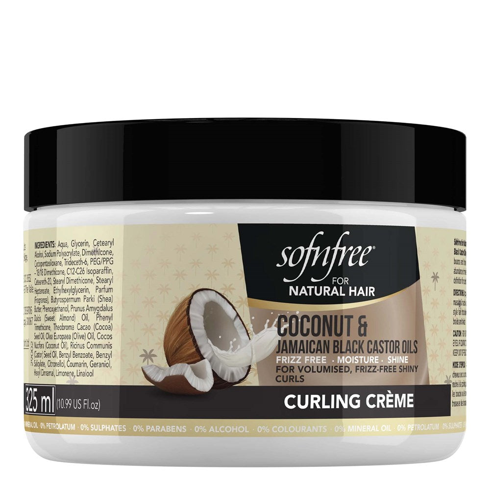 SOFN'FREE Coconut & Jamaican Black Castor Oil Curling Cream (11oz)