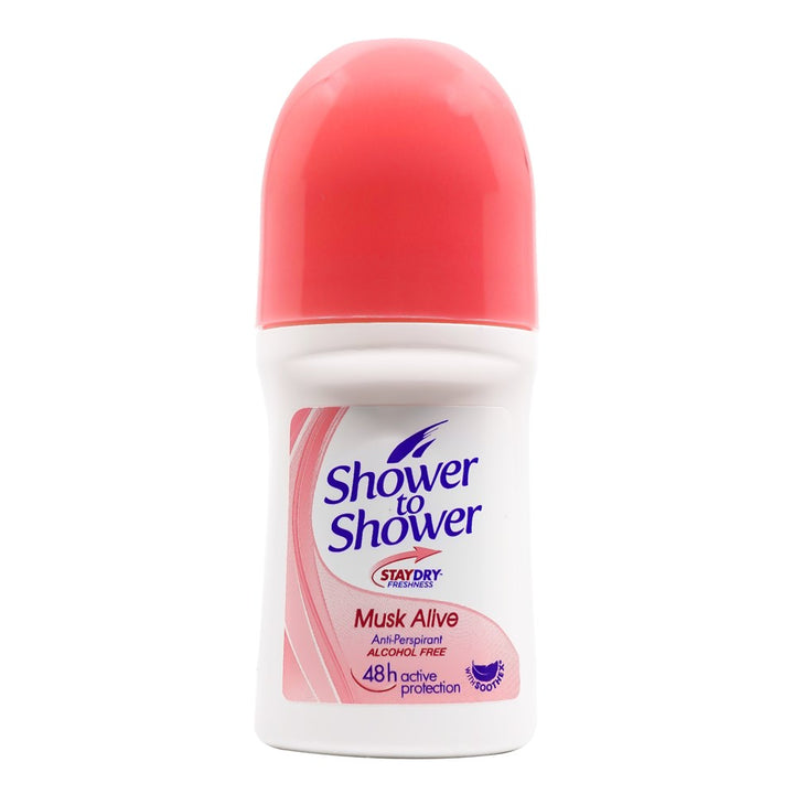 Shower to Shower Women Roll On Deodorants (50ml/1.69oz)