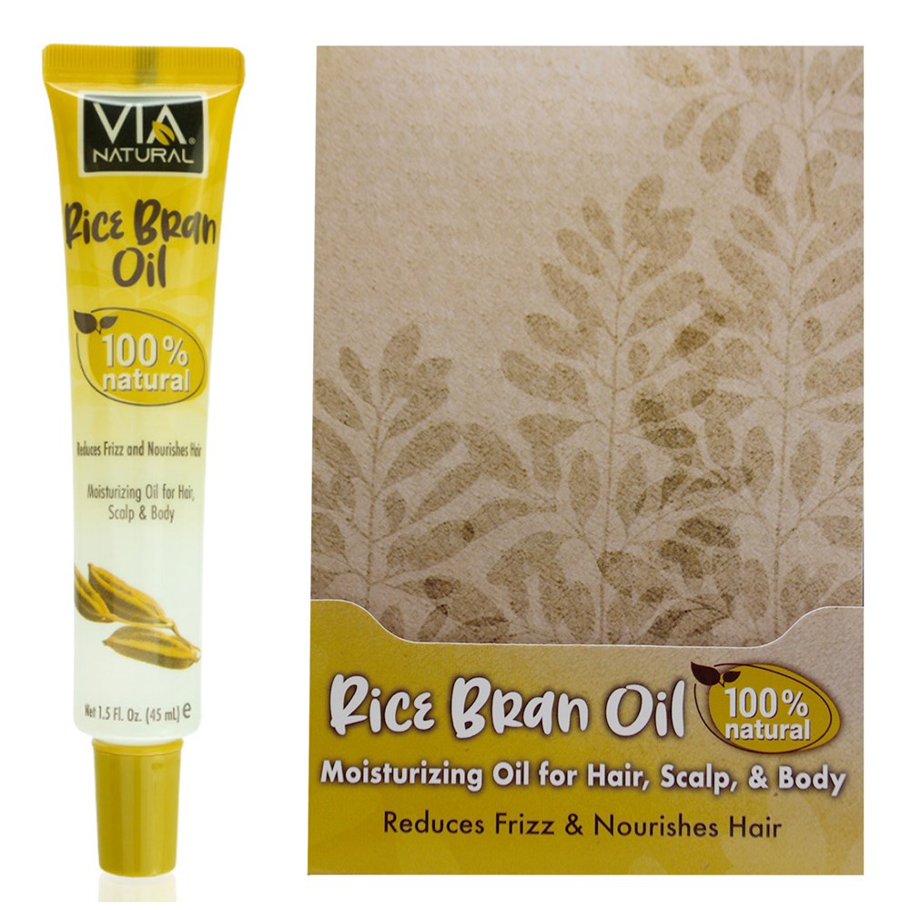 VIA NATURAL Rice Bran Oil Treatment (1.5oz)