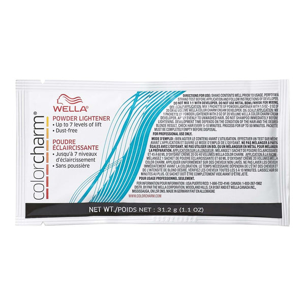 WELLA Color Charm Powder Lightener Packet (Carton of 12)