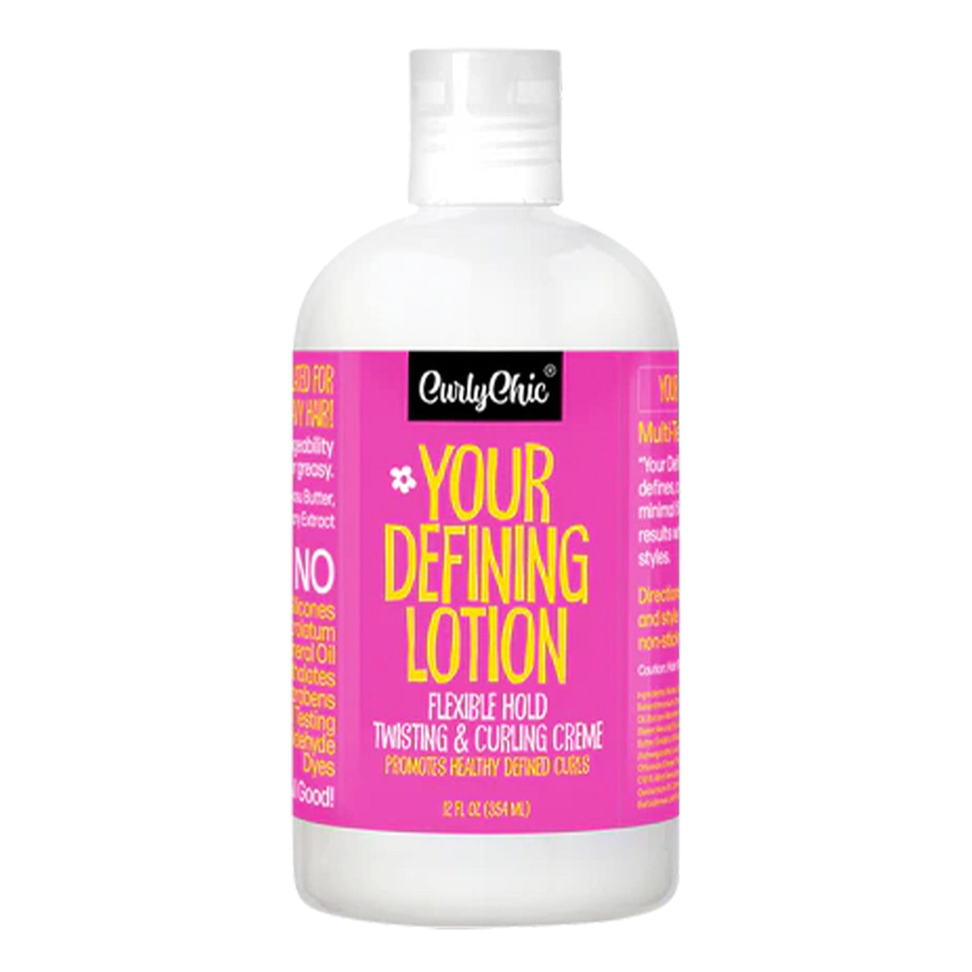 CURLY CHIC Your Defined Lotion Flexible Hold Twisting Curling Creme (12oz)