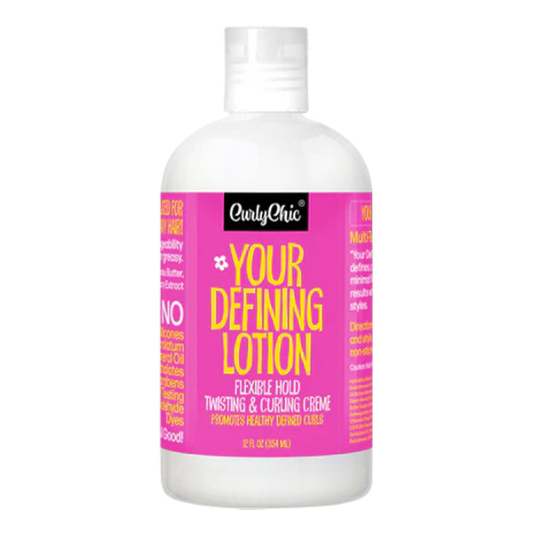 CURLY CHIC Your Defined Lotion Flexible Hold Twisting Curling Creme (12oz)