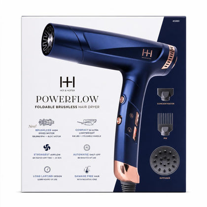 ANNIE Hot & Hotter Powerflow Foldable Brushless Hair Dryer