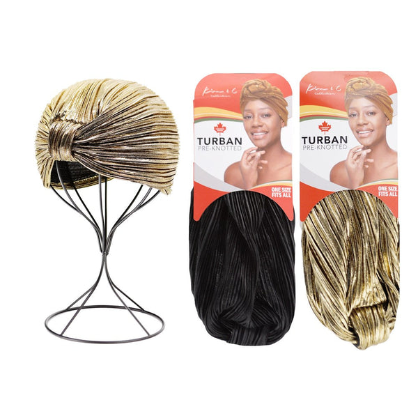 Kim & C Premium Metallic Turban
