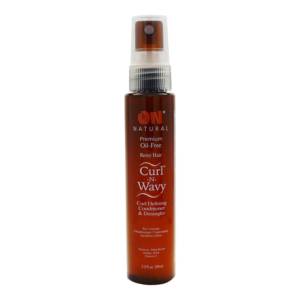 ON NATURAL Curl & Wavy Argan Conditioner & Detangler - 2oz