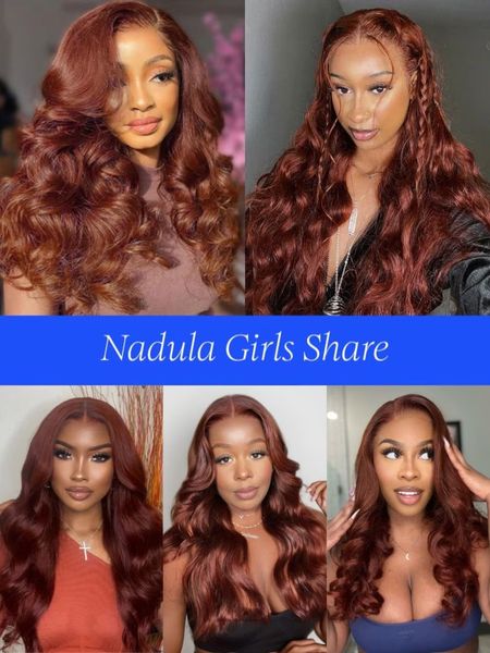 "Aubrey – The Reddish Brown Body Wave Wig (Glueless & Pre-Bleached!)"