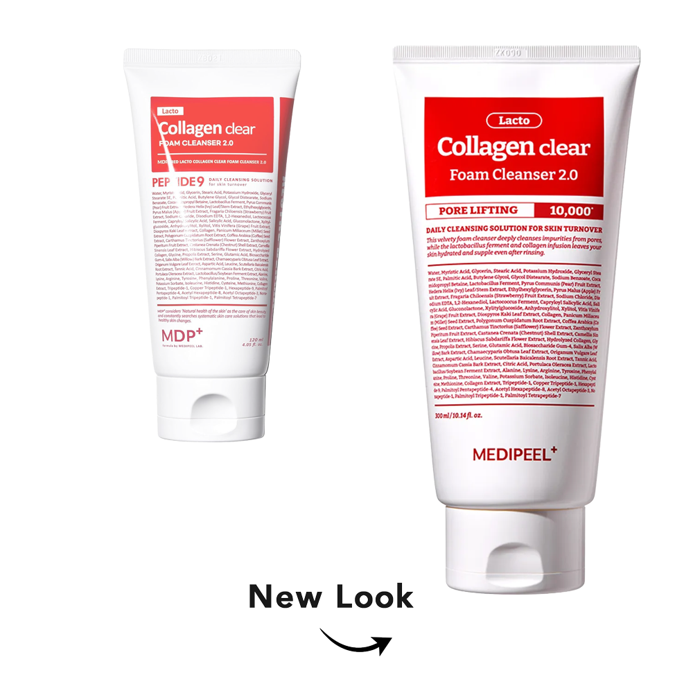 MEDIPEEL+(MDP+) Red Lacto Collagen Clear Foam Cleanser 2.0 (120ml)