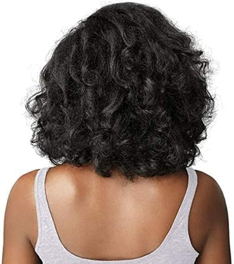 Synthetic Instant Weave Curls Kinks&Co Half Wig - BOSS LADY (1B off Black)