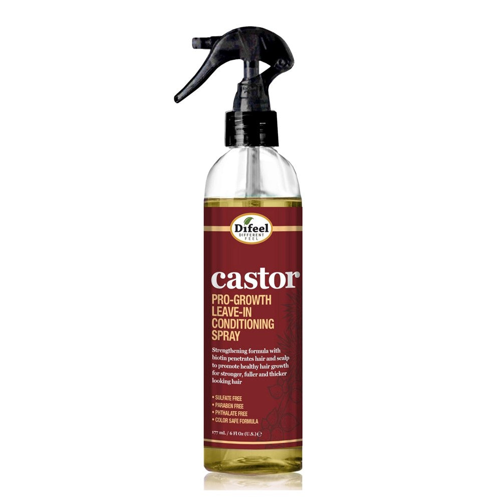 Difeel(Sunflower) Castor Pro-Growth Leave In Conditioning Spray (6oz)
