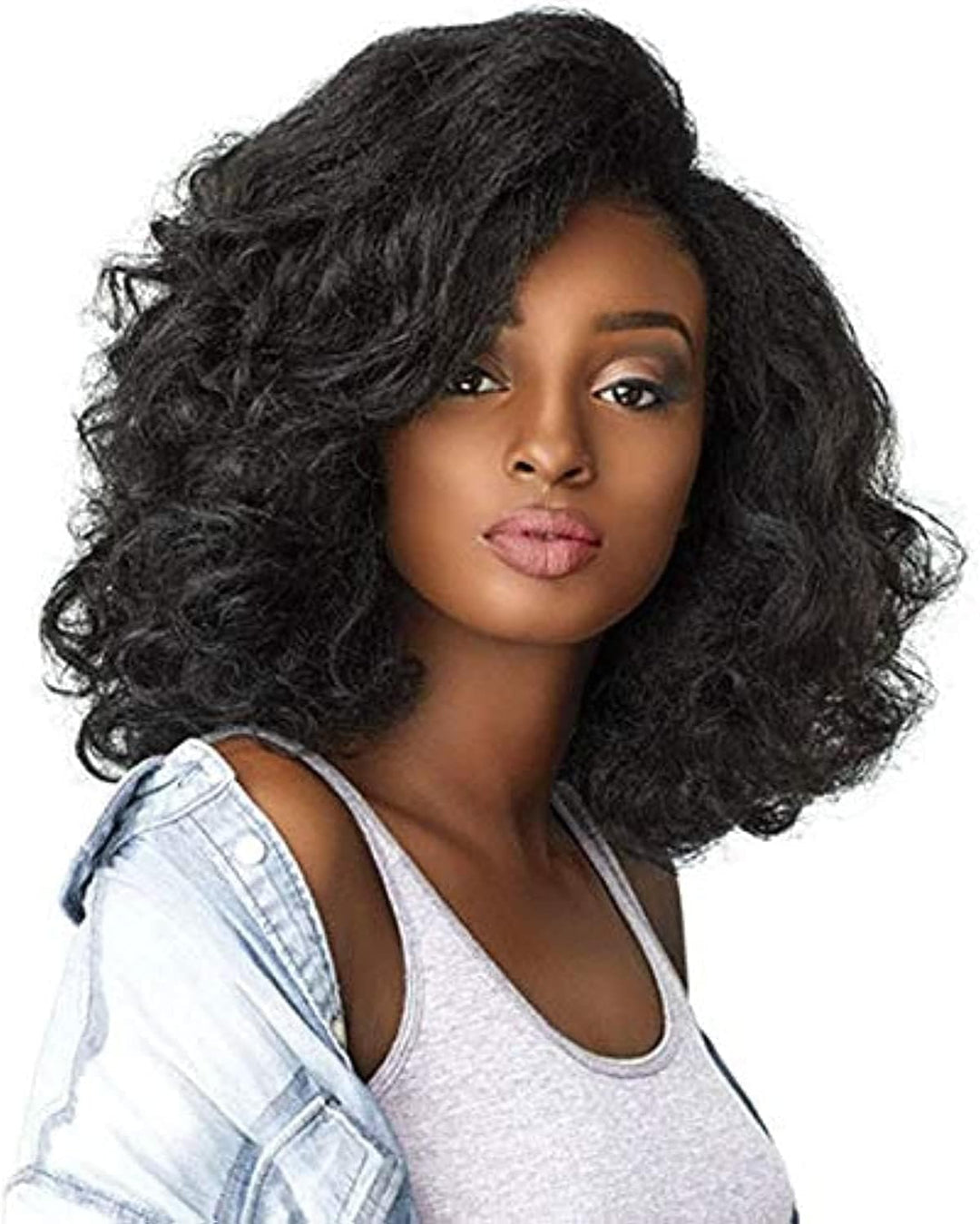 Synthetic Instant Weave Curls Kinks&Co Half Wig - BOSS LADY (1B off Black)