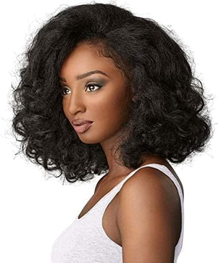 Synthetic Instant Weave Curls Kinks&Co Half Wig - BOSS LADY (1B off Black)