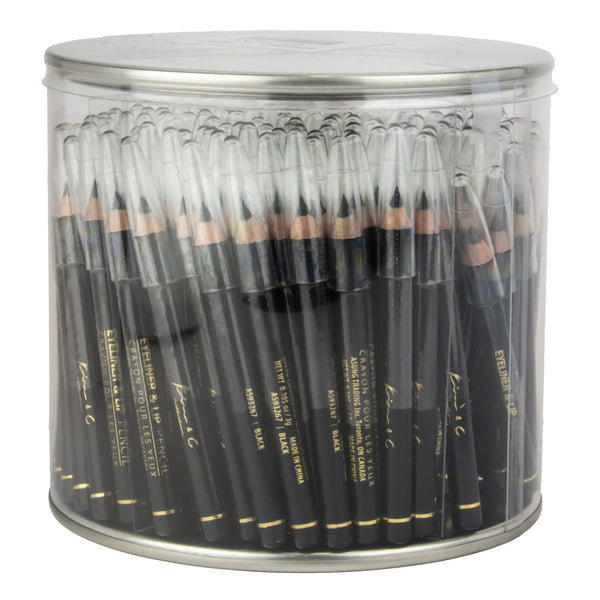 KIM & C Mini Eyeliner & Lip Pencil (144pcs/jar) - Black